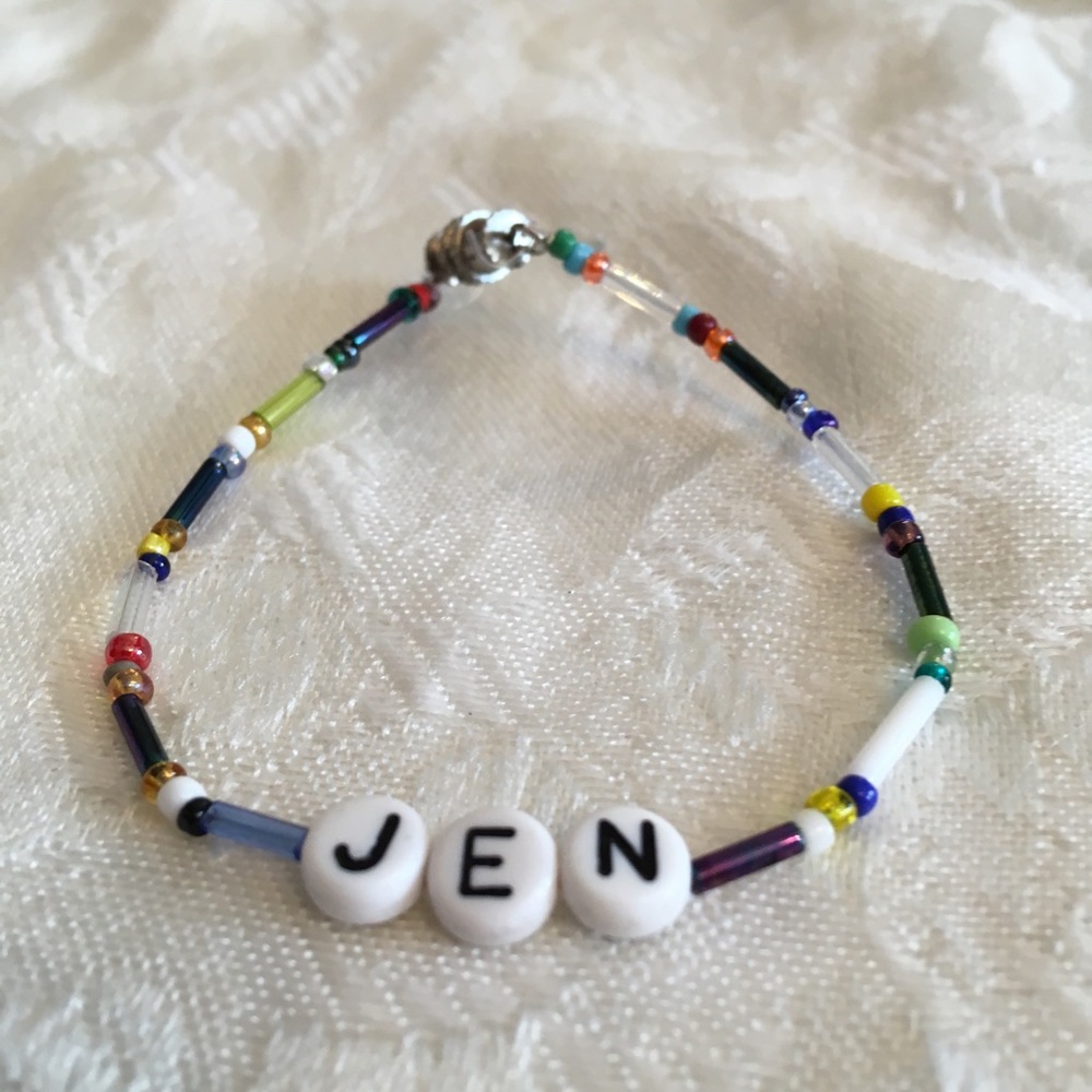 JEN 6 1/4” personalized name bracelet-NEW